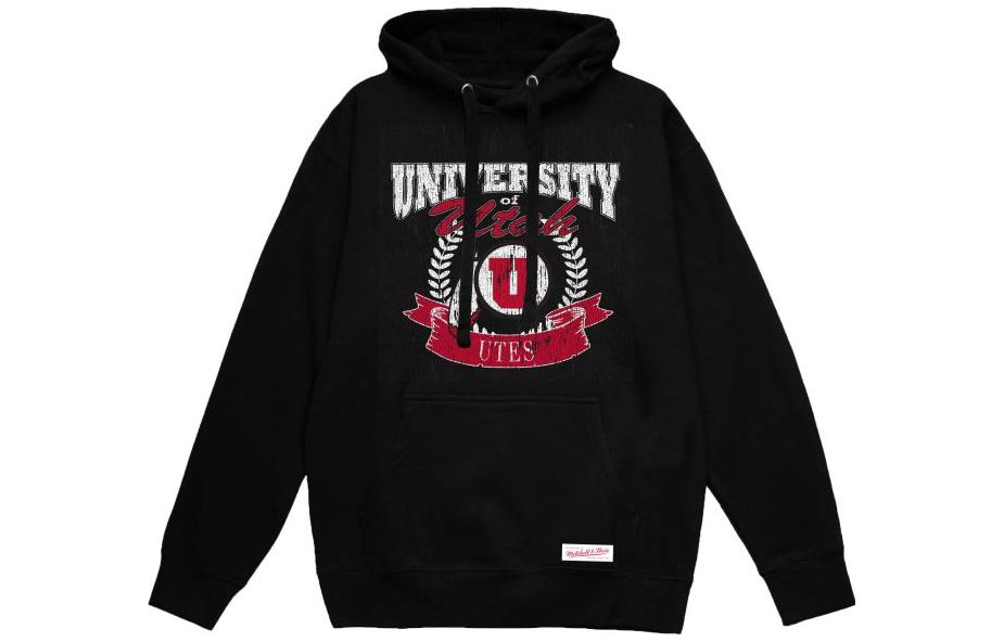 Mitchell Ness Mitchell & Ness Classic Logo Pullover Hoodie Unisex Black MNHD19-01