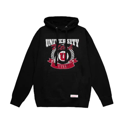 Mitchell Ness Mitchell & Ness Classic Logo Pullover Hoodie Unisex Black MNHD19-01