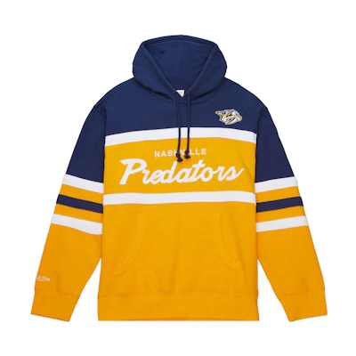Mitchell Ness Mitchell & Ness Color-Block Striped Letter Hoodie Multicolor FPHD6293-PPEYYPPPBKGY