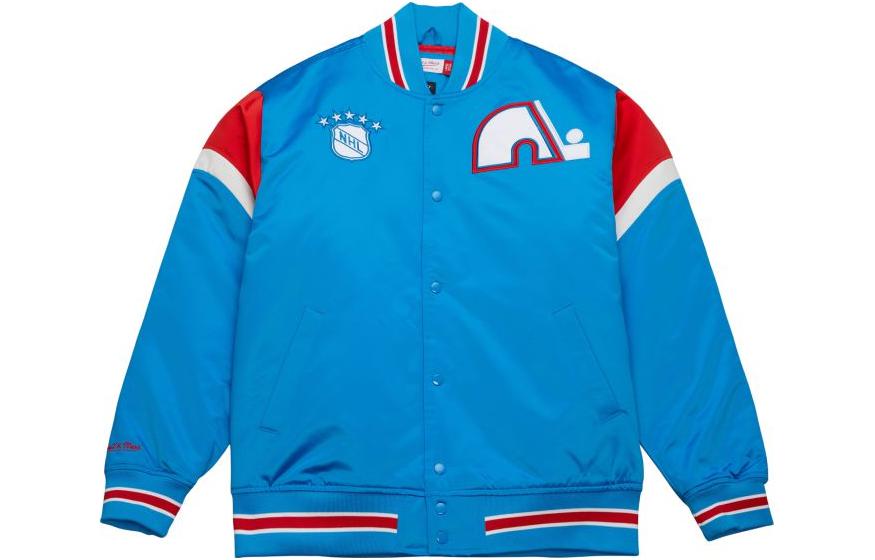 Mitchell Ness Mitchell & Ness Colorblock Cartoon Print Sweatshirt Black/Blue - FCPO3400-CPAYYPPPLTBL