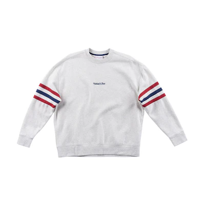 Mitchell Ness Mitchell & Ness Colorblock Crewneck Sweatshirt Brown - FCPO5512-BRAYYPPPBLCK