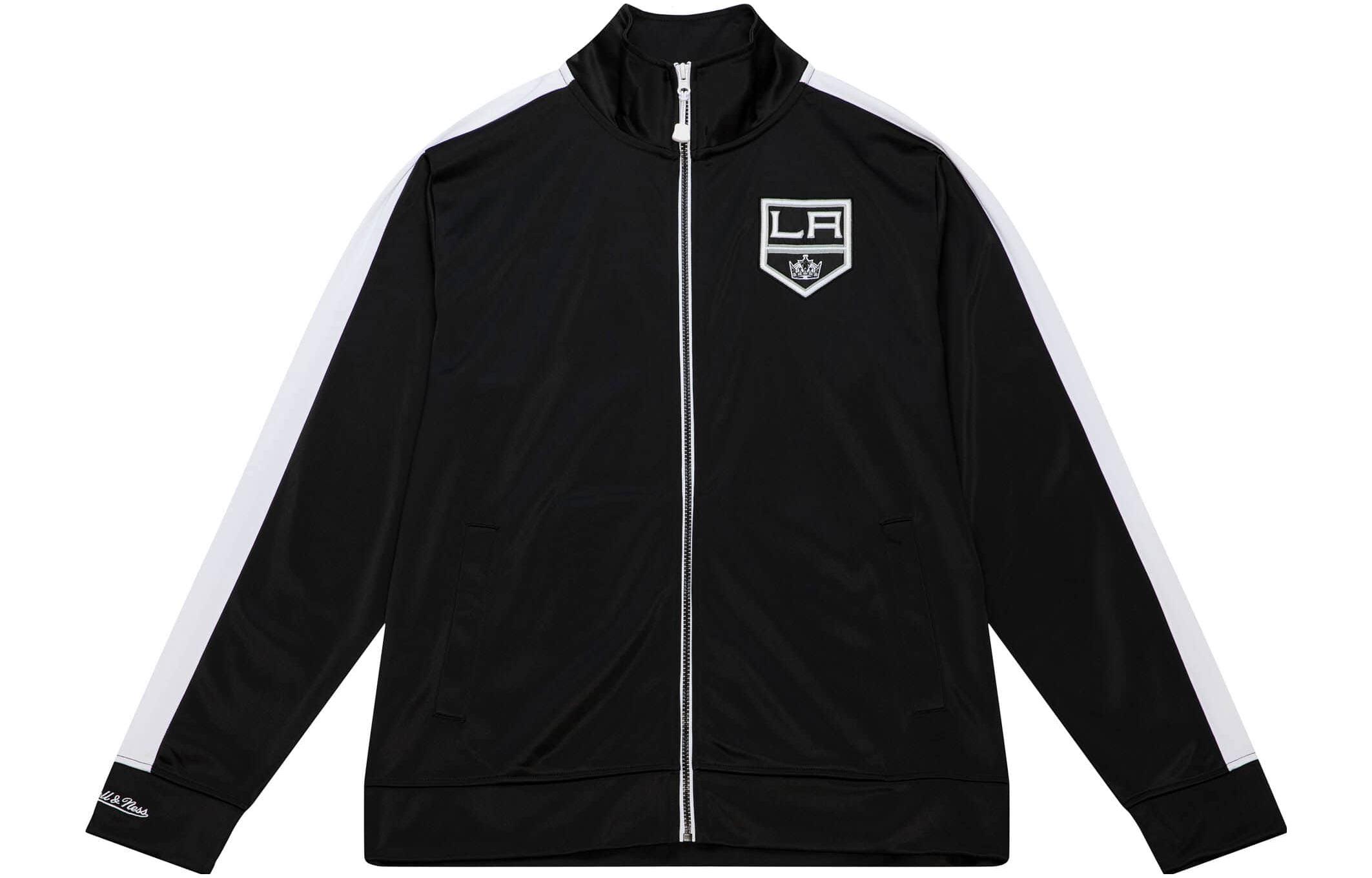 Mitchell Ness Mitchell & Ness Colorblock Embroidered Lettermen Jacket Black () ABJKGS18365-CWSBLCK91