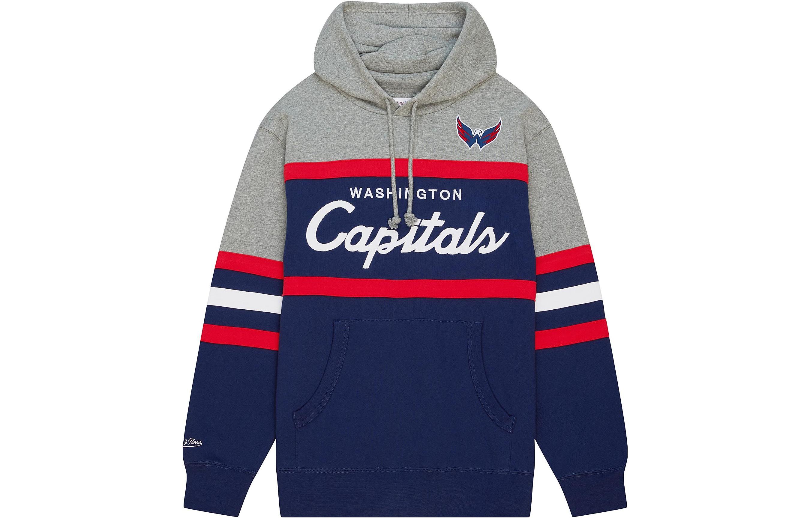 Mitchell Ness Mitchell & Ness Colorblock Letter Crewneck Sweatshirt Blue FCPO5512-UFLYYPPPROYA