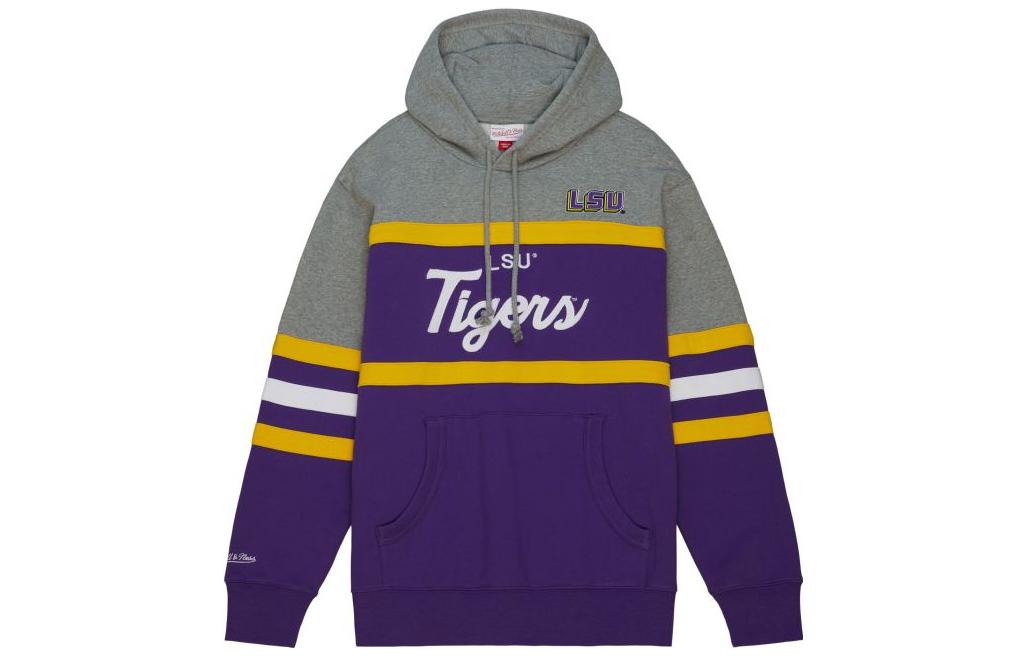 Mitchell Ness Mitchell & Ness Colorblock Letter Print Collar Jacket Multicolor OJZP5517MDOYYPPPMTWH