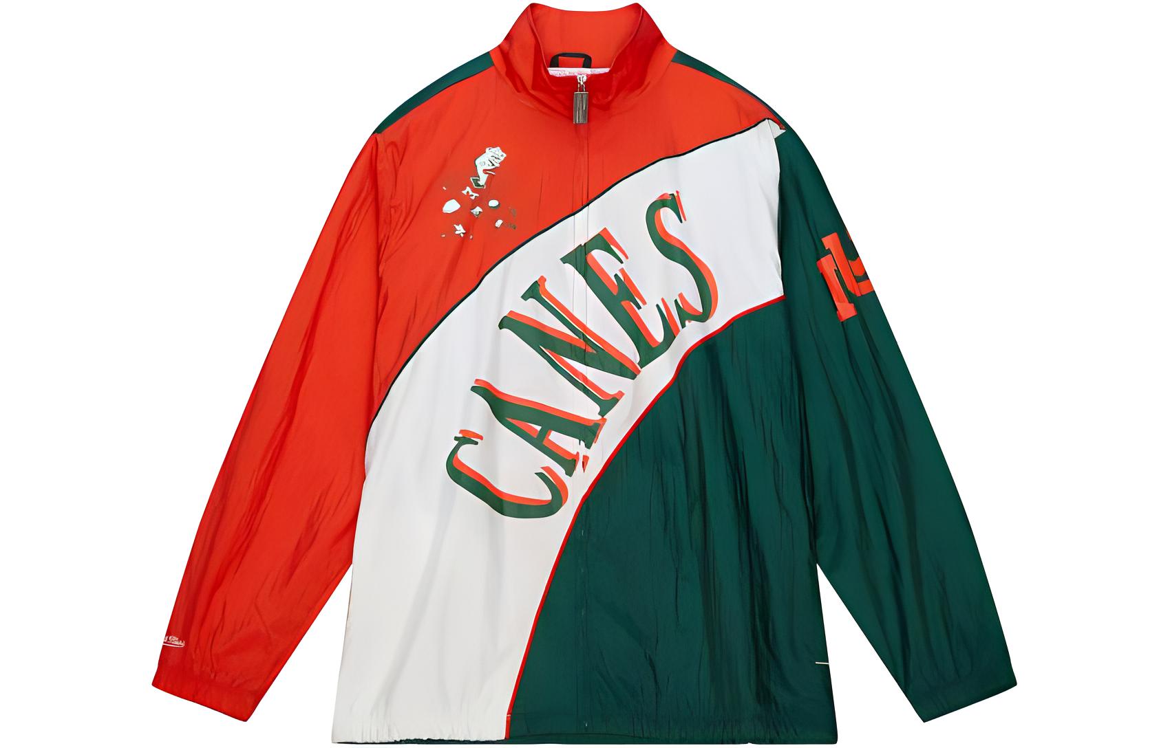 Mitchell Ness Mitchell & Ness Colorblock Letter Print Track Jacket Red/Blue Mens OJZP5517-NYGYYPPPMTWH