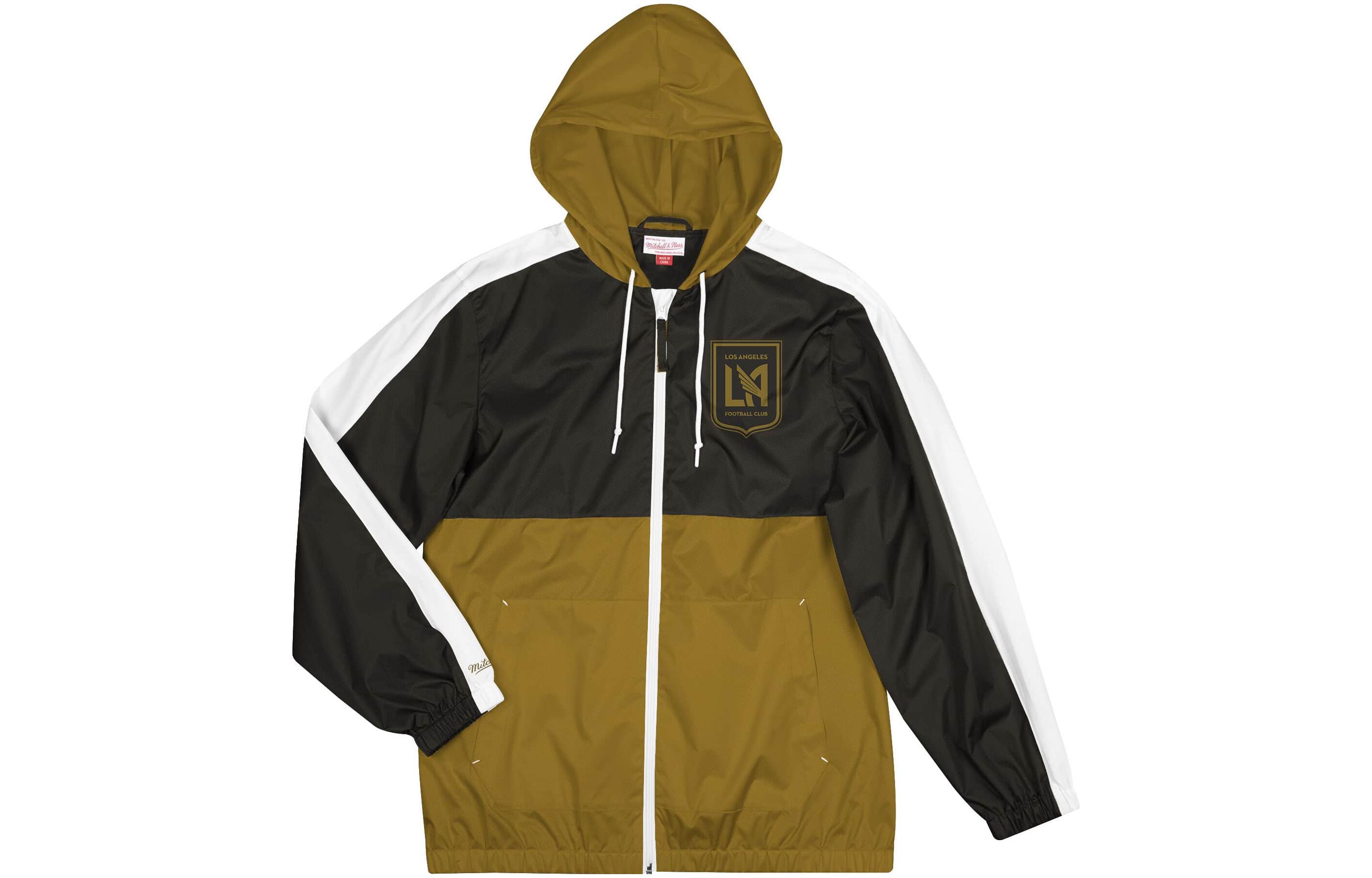 Mitchell Ness Mitchell & Ness Colorblock Letter Print Zip Jacket Blue OJZP5517-MTIYYPPPMTWH