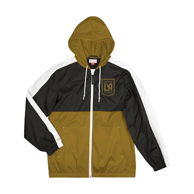 Mitchell Ness Mitchell & Ness Colorblock Letter Print Zip Jacket Blue OJZP5517-MTIYYPPPMTWH