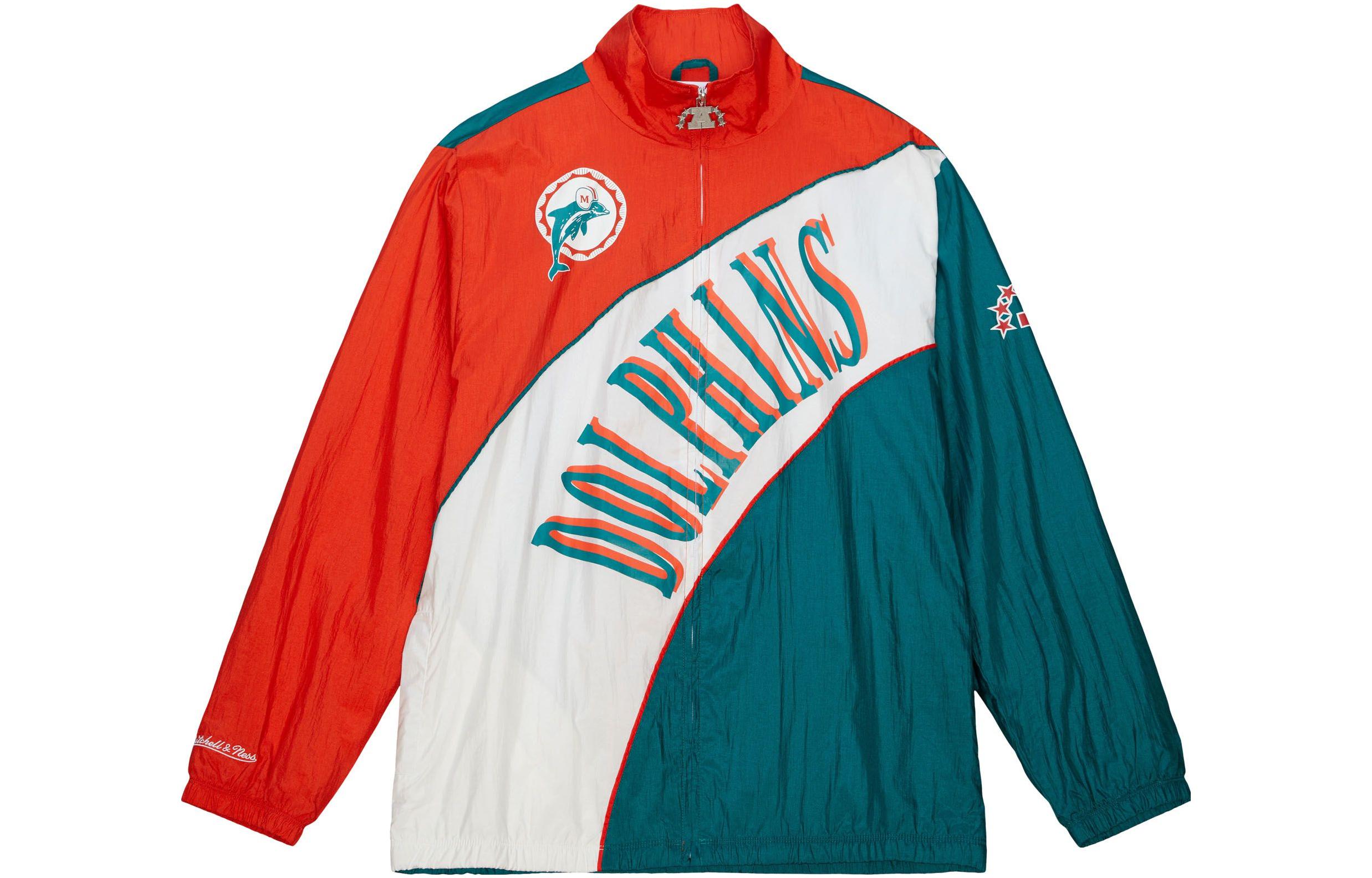 Mitchell Ness Mitchell & Ness Colorblock Letter Print Crewneck Long Sleeve Sweatshirt Multicolor FCPO3400-BBIYYPPPSCAR