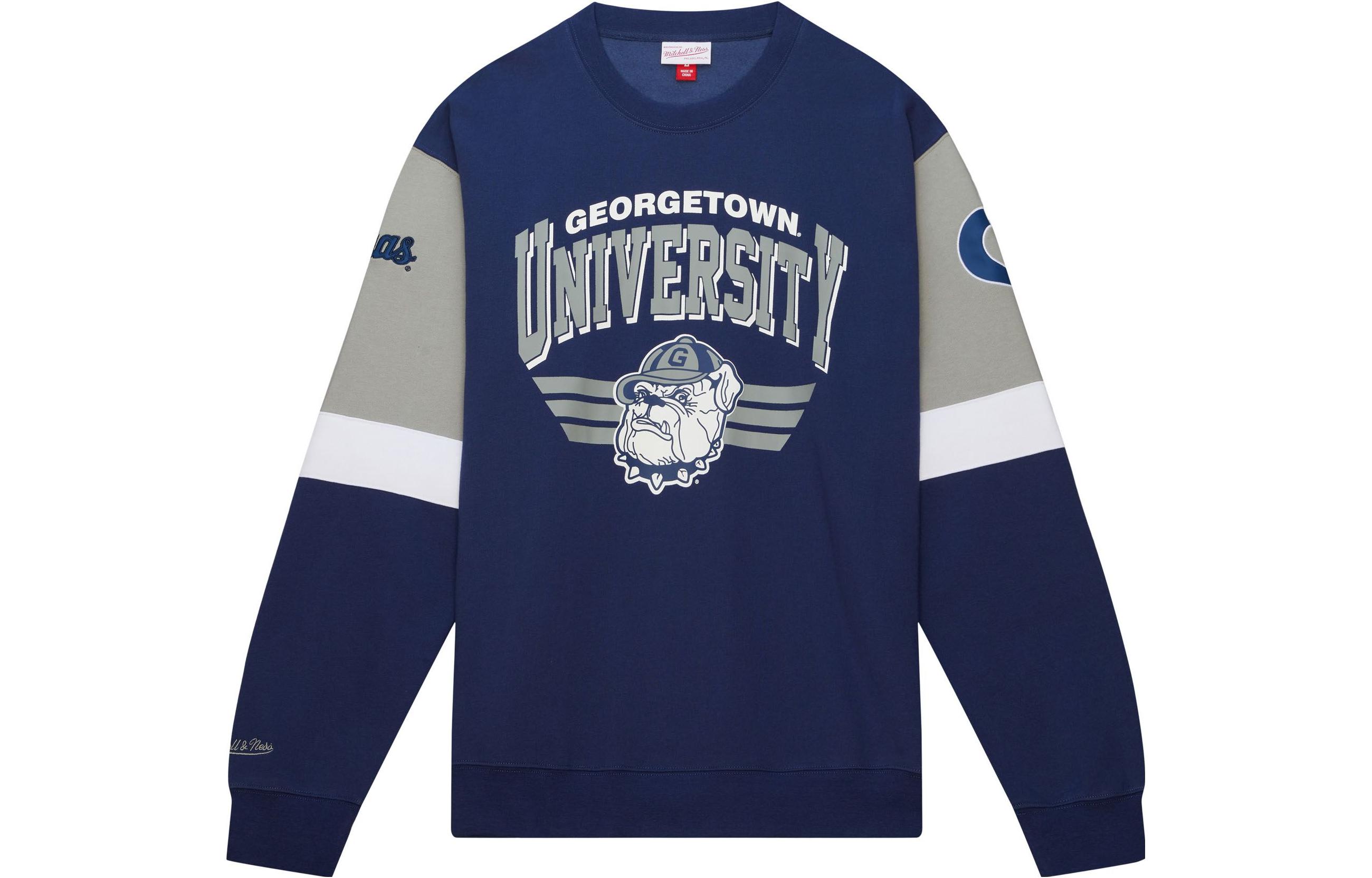 Mitchell Ness Mitchell & Ness Colorblock Logo Crewneck Sweatshirt Navy () FCPO5512-WCAYYPPPNAVY