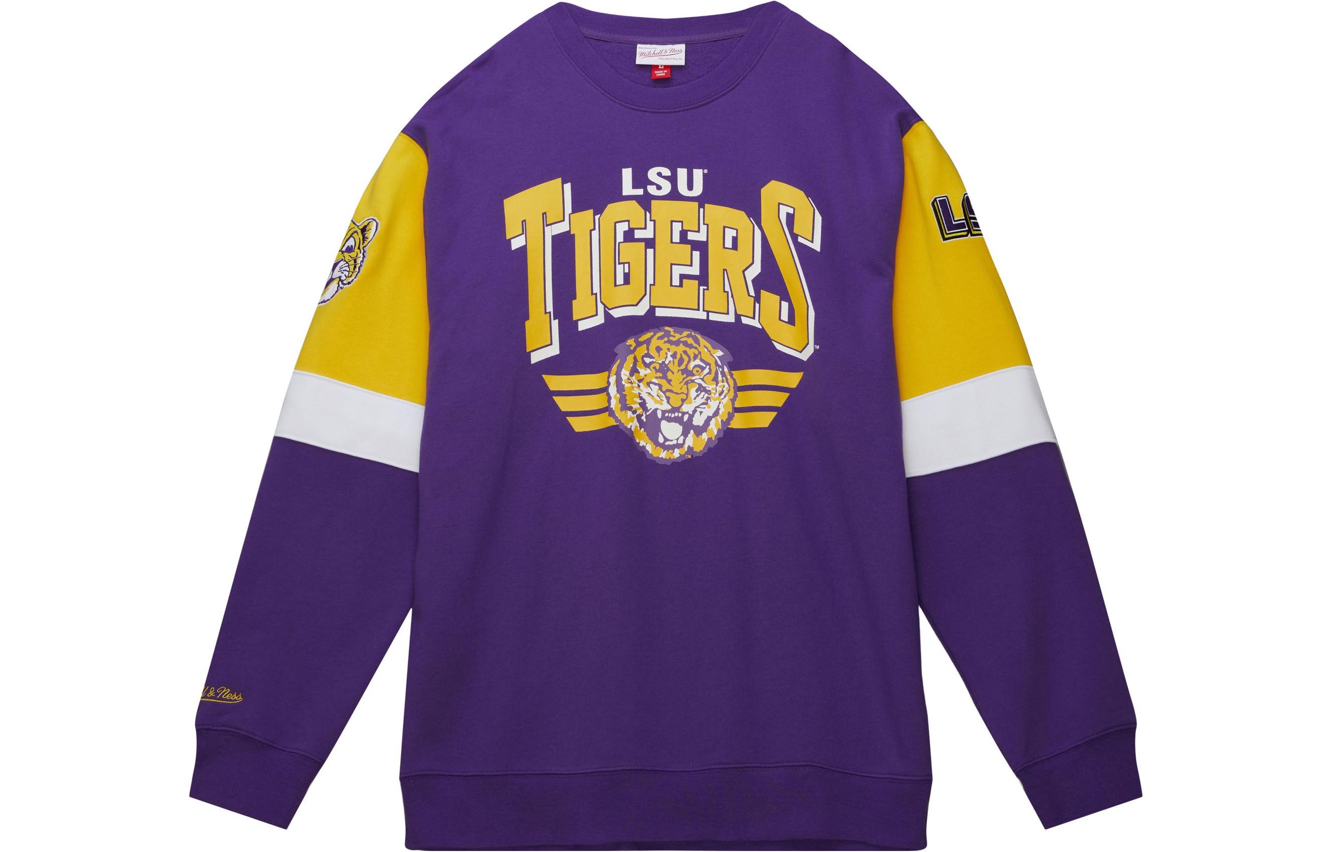 Mitchell Ness Mitchell & Ness Colorblock Logo Hoodie Black Long Sleeve Pullover FPHD1217-90