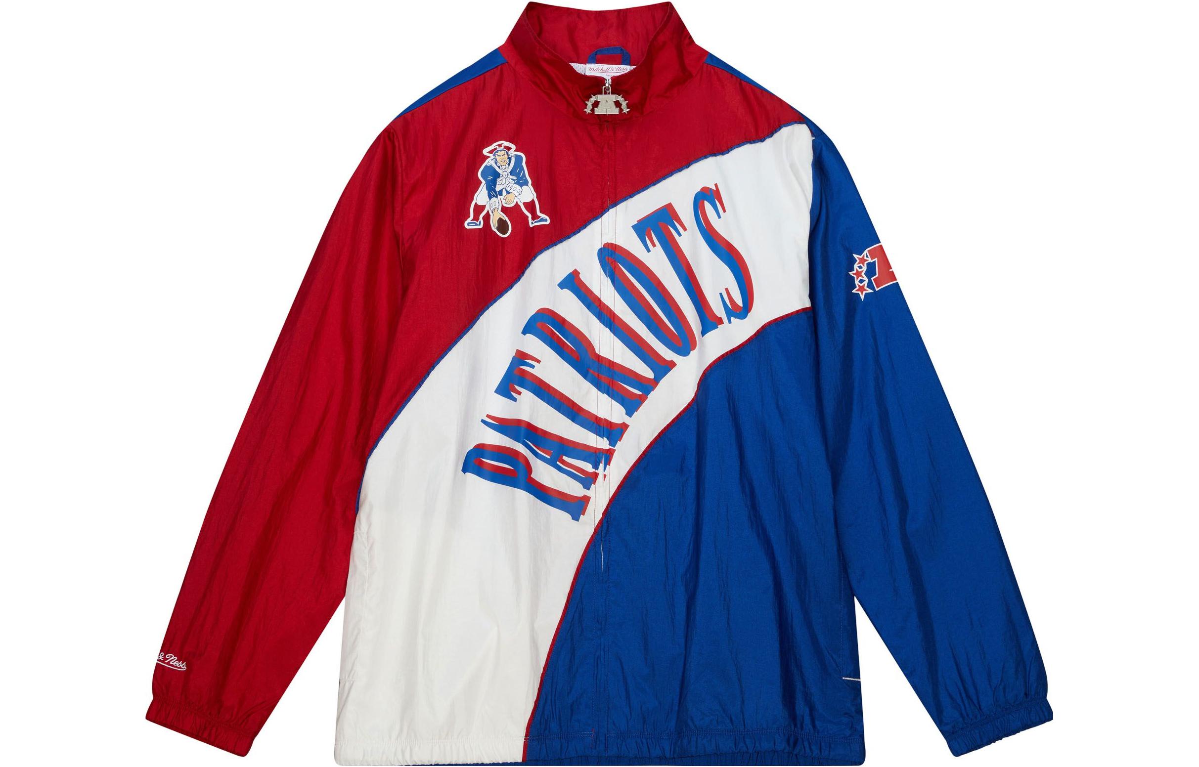 Mitchell Ness Mitchell & Ness Colorblock Logo Print Hoodie FPHD6293-TTUYYPPPBKGY