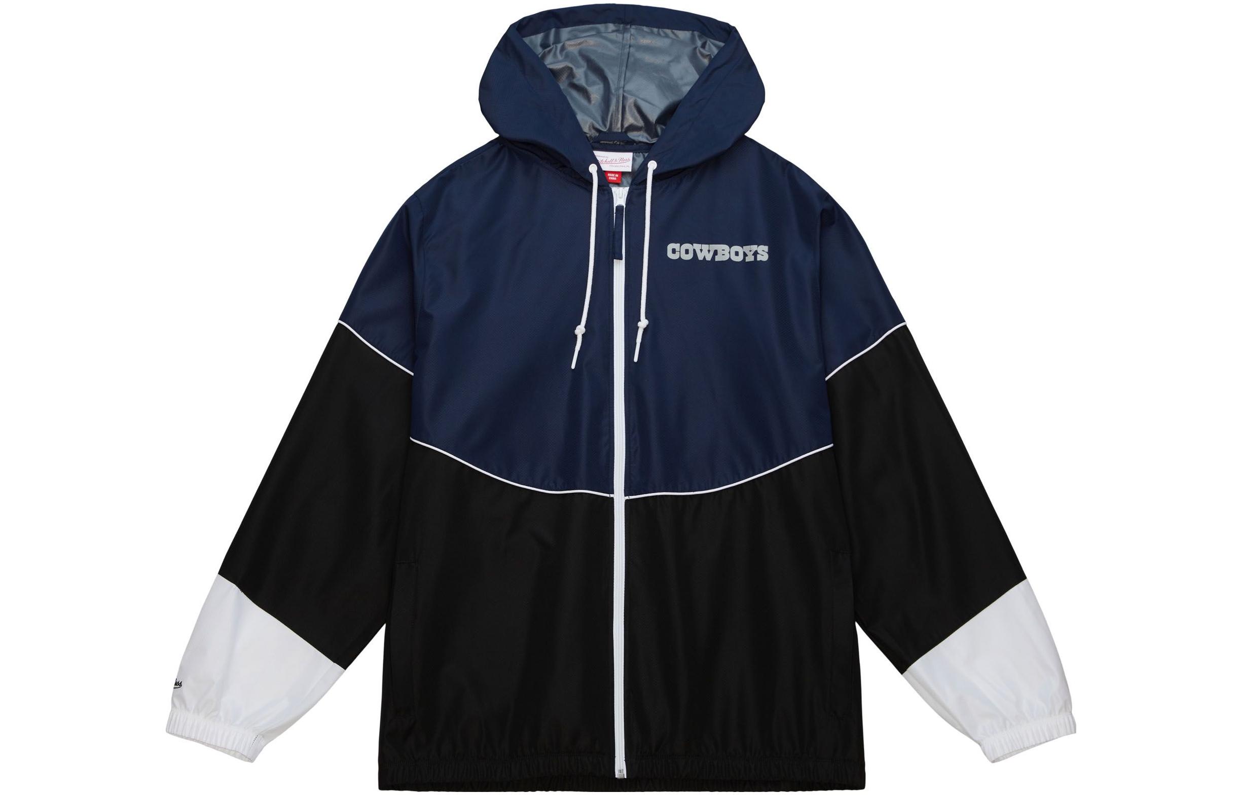 Mitchell Ness Mitchell & Ness Colorblock Loose Fit Hoodie Jacket OJZP5520-UMAYYPPPBKRD