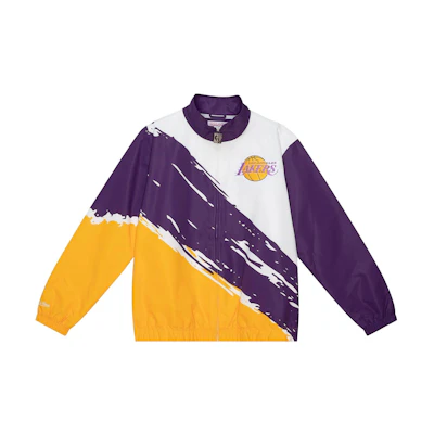 Mitchell Ness Mitchell & Ness Colorblock Striped Badge Jacket OJBF3232-HROYYPPPSCAR