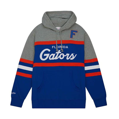 Mitchell Ness Mitchell & Ness Colorblock Striped Hoodie Gray/Red FPHD6293-UMAYYPPPRDGY
