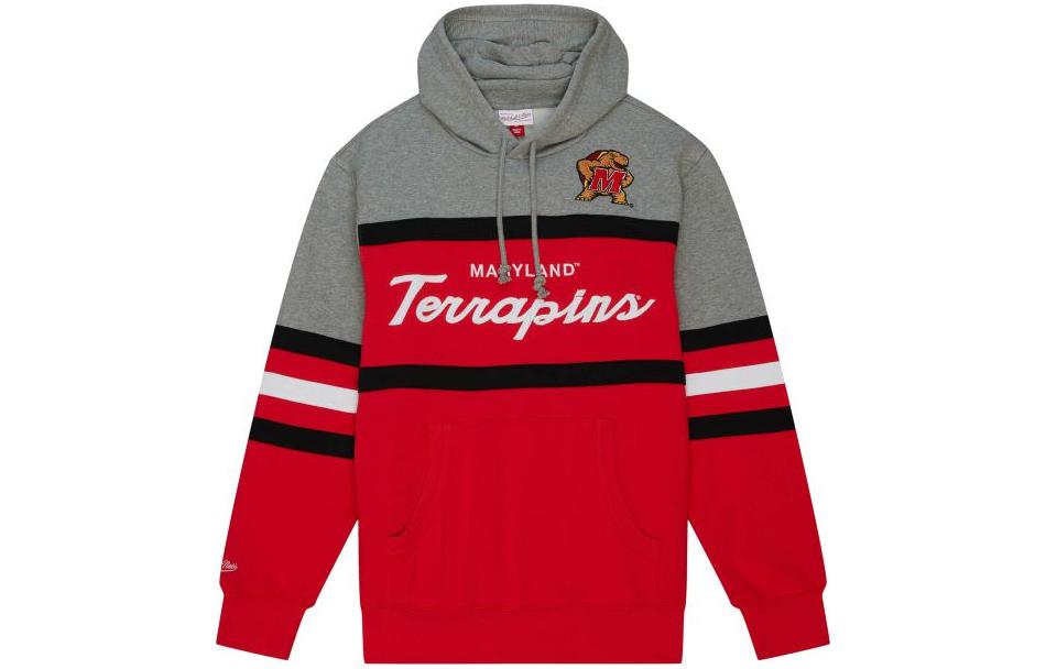 Mitchell Ness Mitchell & Ness Colorblock Striped Print Crewneck Sweatshirt Navy Blue FCPO5512-DCOYYPPPNAVY