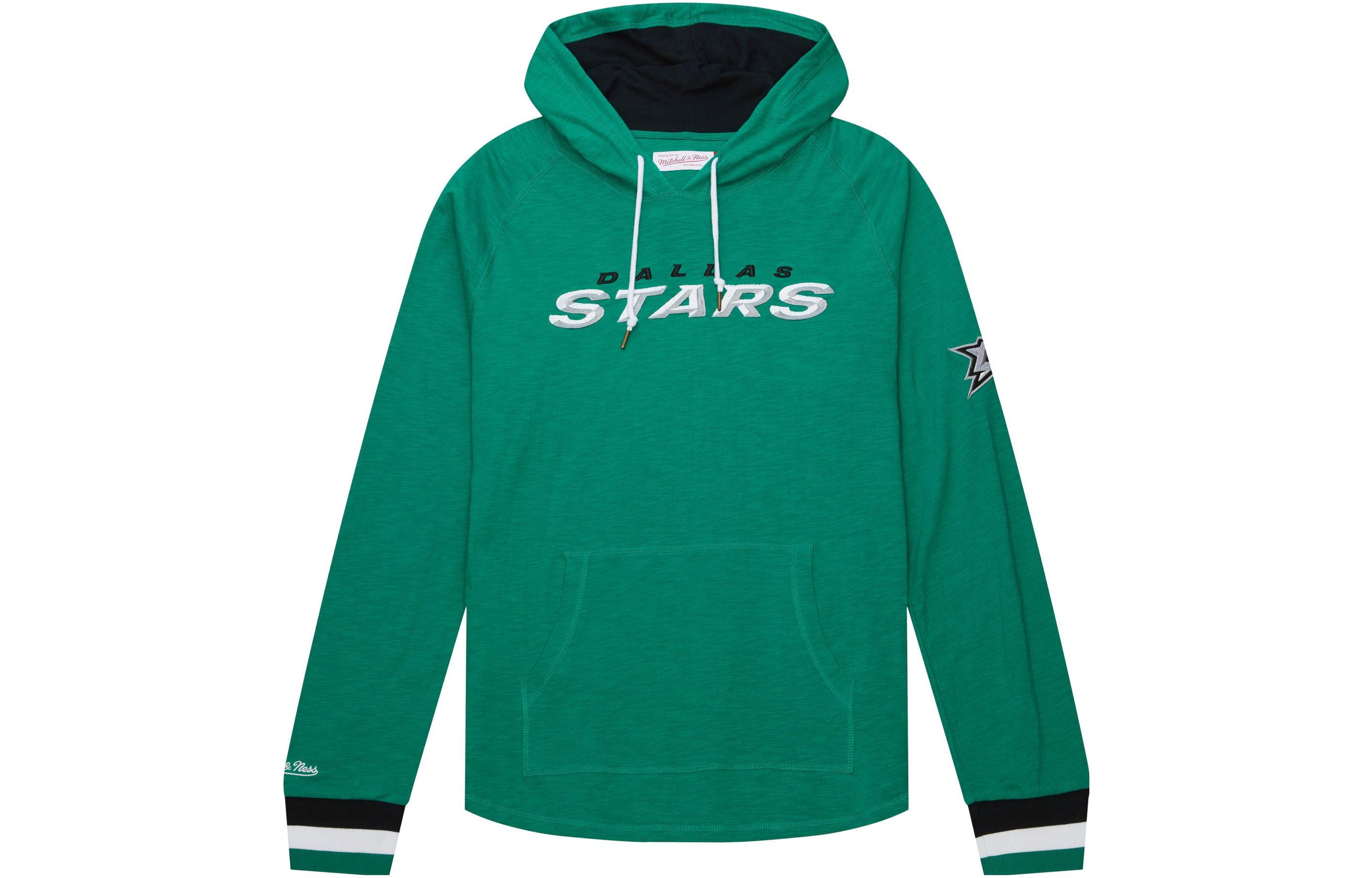 Mitchell Ness Mitchell & Ness Deep Green Embroidered Logo Hoodie THOD4999-DSTYYPPPKYGN
