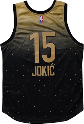 Mitchell Ness Mitchell & Ness Denver Nuggets Nikola Jokic #15 Retro Jersey Black/Gold Unisex. AJY44958-ASG16NJOBKGD Lookbook Mitchell Ness Mitchell & Ness Denver Nuggets Nikola Jokic #15 Retro Jersey Black/Gold Unisex. AJY44958-ASG16NJOBKGD