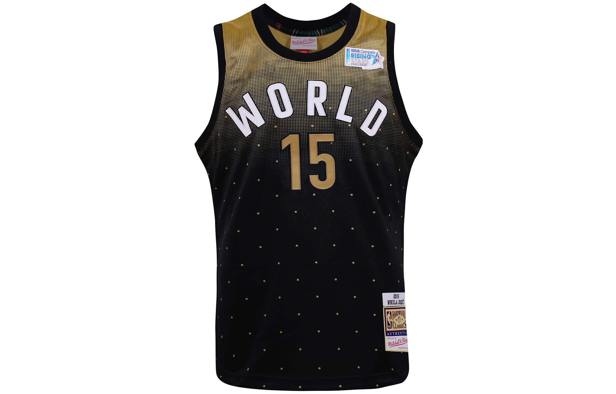 Shop Mitchell & Ness 丹佛金塊 Nikola Jokic #15 復古球衣 黑金 男女款 AJY44958-ASG16NJOBKGD