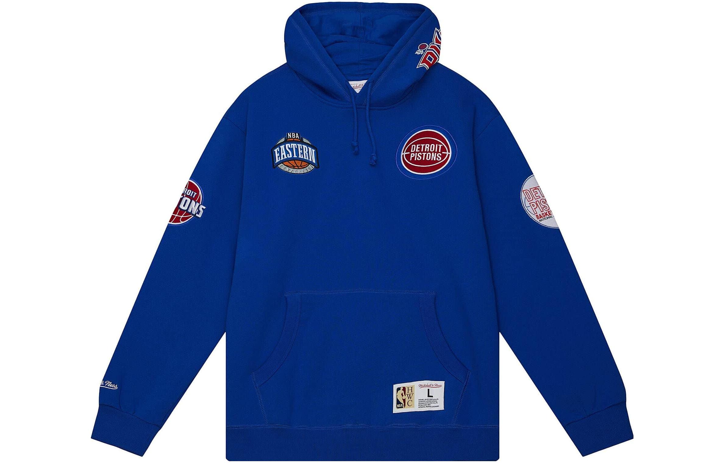 Mitchell Ness Mitchell & Ness Detroit Pistons NBA Colorblock Jacket Unisex Navy OJPO5379-DPIYYPPPTEAL