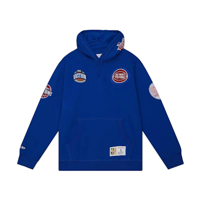 Mitchell Ness Mitchell & Ness Detroit Pistons NBA Colorblock Jacket Unisex Navy OJPO5379-DPIYYPPPTEAL
