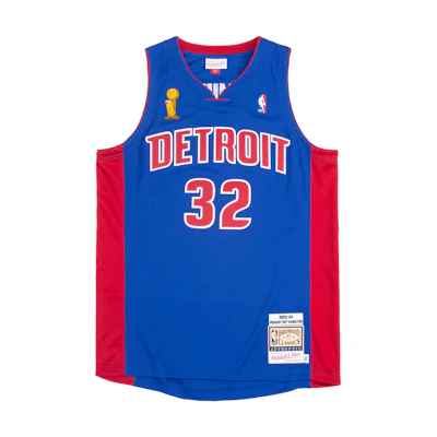 Mitchell Ness Mitchell & Ness Detroit Pistons Hamilton #32 Basketball Jersey 2003-04 Season Unisex AJY46500-DPI03RHMROYA