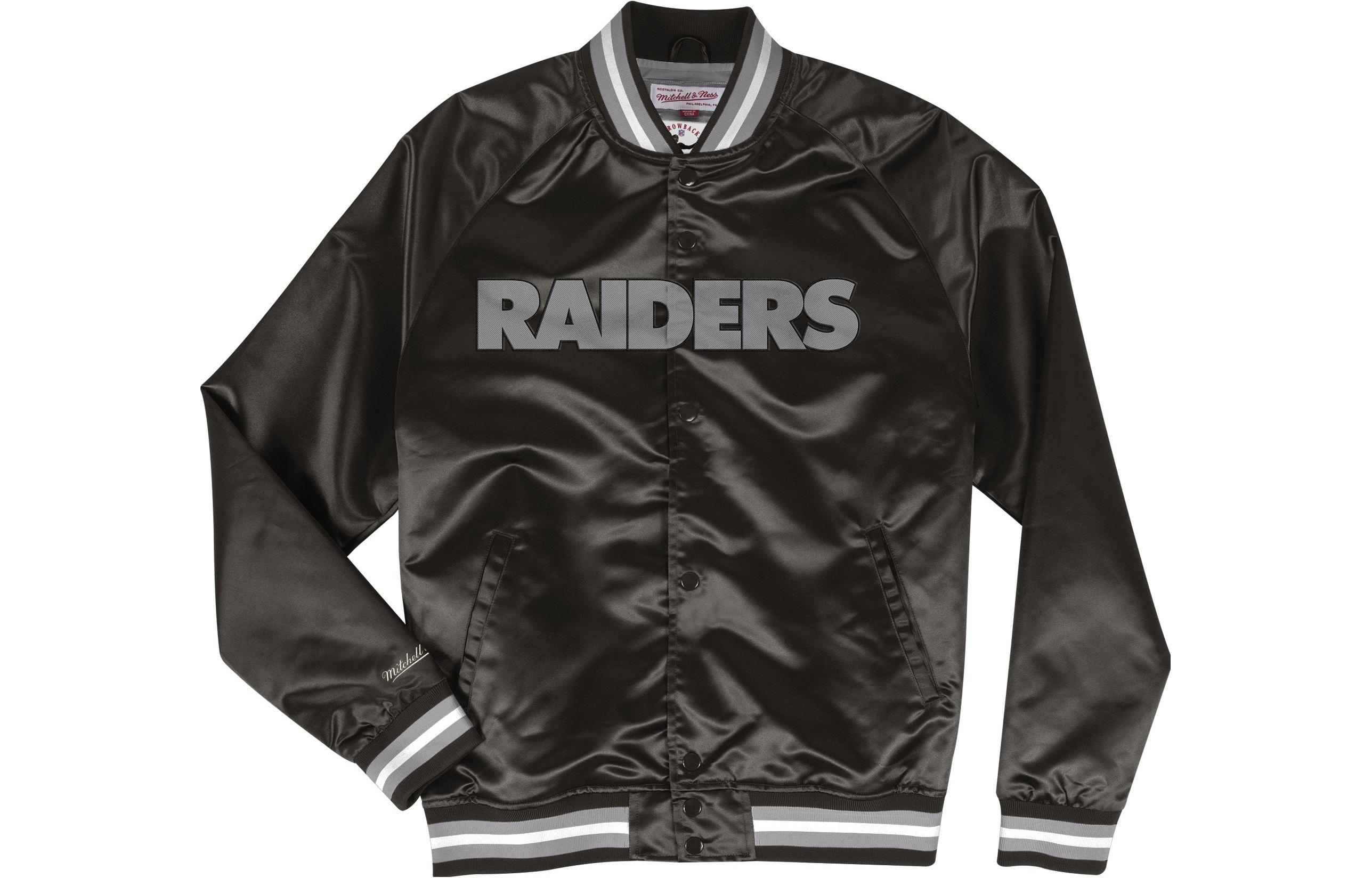 Mitchell Ness Mitchell & Ness Double Clutch Satin Jacket San Francisco 49ers Black Mens OJBF3397-SF4YYPPPBLCK