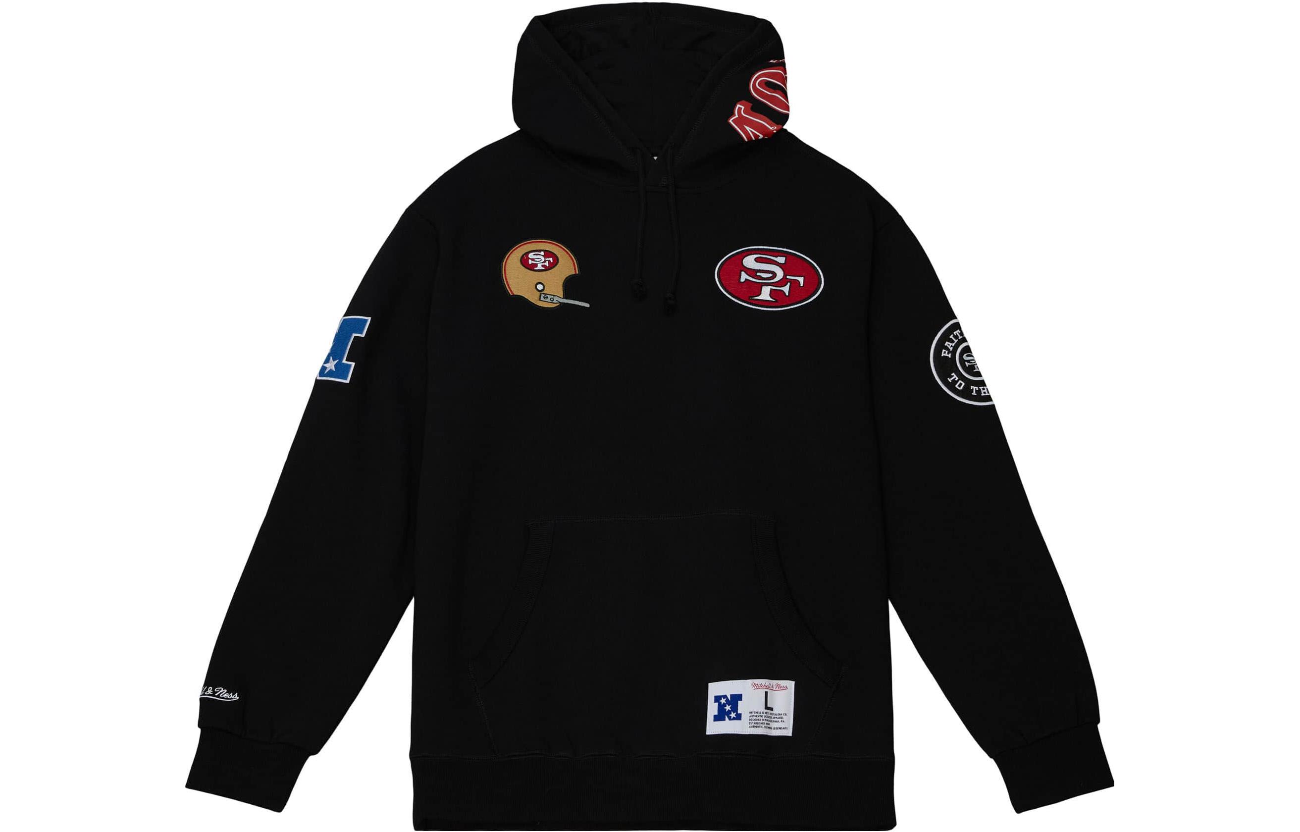 Mitchell Ness Mitchell & Ness Embroidered Hoodie Bulls #33 Unisex Black Pullover MA211M008CBLACK