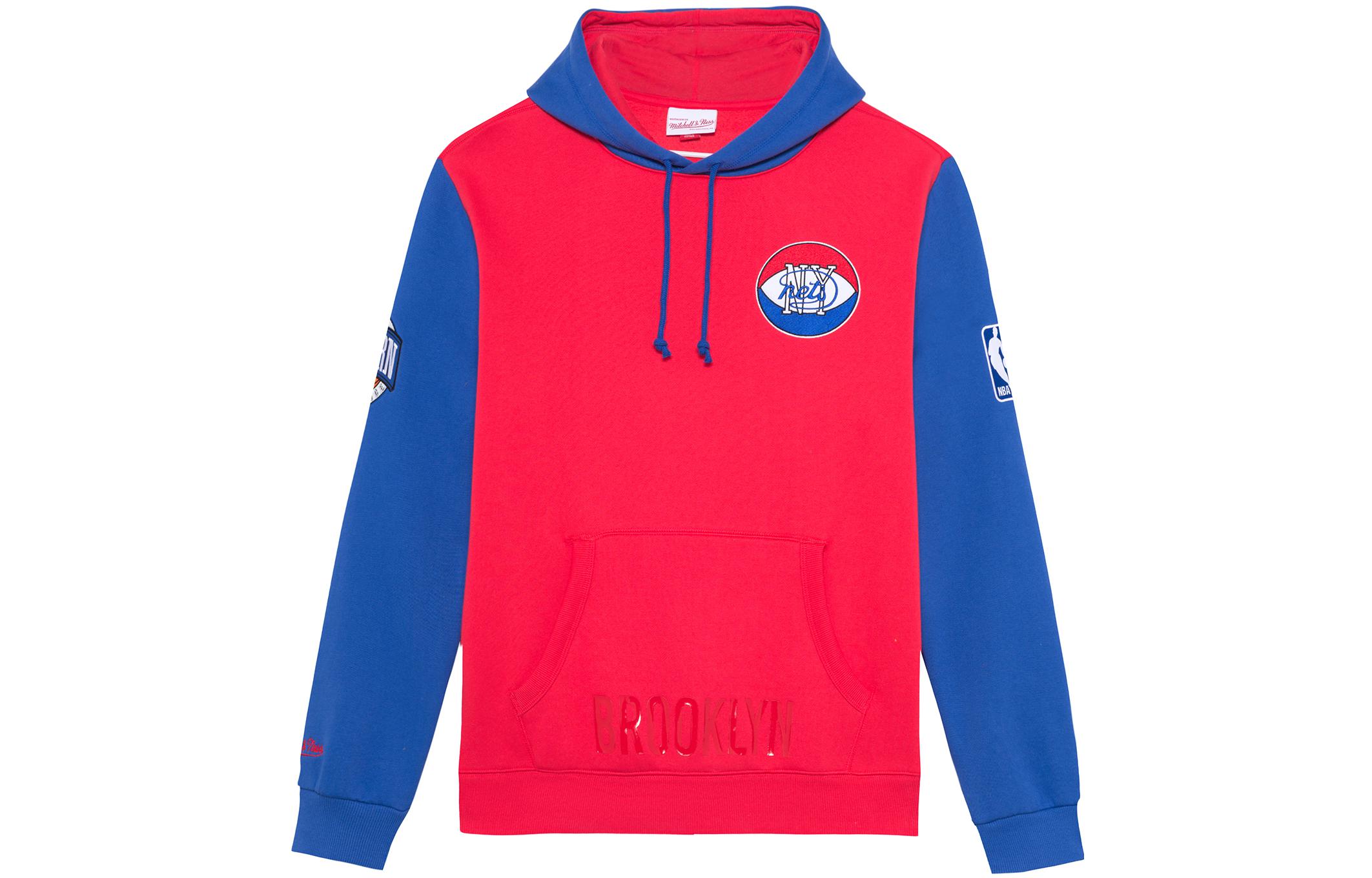 Mitchell Ness Mitchell & Ness Embroidered Logo Colorblock Crewneck Sweatshirt Green Mens FCNKEY18090-MNNDKGN