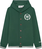 Mitchell Ness Mitchell & Ness Embroidered Logo Loose Fit Thick Hoodie Jacket Green Unisex MNRQAWTOHC034-GRN Mitchell Ness Mitchell & Ness Embroidered Logo Loose Fit Thick Hoodie Jacket Green Unisex MNRQAWTOHC034-GRN