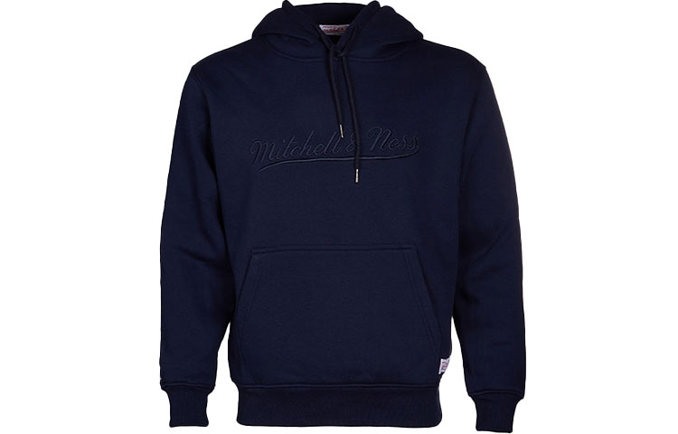 Mitchell Ness Mitchell & Ness Embroidered Logo Pullover Hoodie Grey MN16H25-GRY