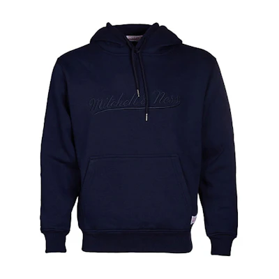 Mitchell Ness Mitchell & Ness Embroidered Logo Pullover Hoodie Grey MN16H25-GRY