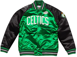 Mitchell Ness Mitchell & Ness Embroidered Retro Satin Baseball Bomber Jacket Green STJKAJ19010-BCEKYGN Mitchell Ness Mitchell & Ness Embroidered Retro Satin Baseball Bomber Jacket Green STJKAJ19010-BCEKYGN