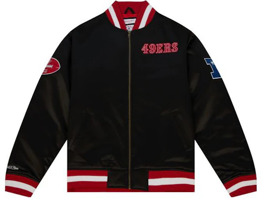 ミッチェル&ネス サテンジャケット サンフランシスコ49ers レターマンボンバー SJKT6474-SF4YYPPPBLCK Buy ミッチェル&ネス サテンジャケット サンフランシスコ49ers レターマンボンバー SJKT6474-SF4YYPPPBLCK