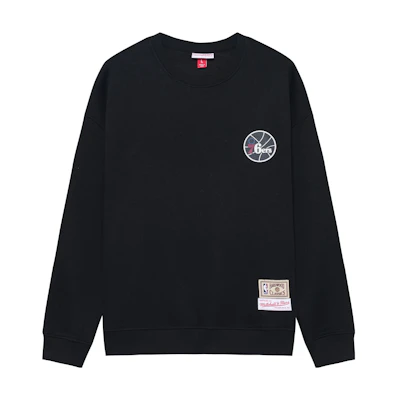 Mitchell Ness Mitchell & Ness FW22 Bruce Big Face Letter Logo Coach Jacket Black OJBF4349-CBUBLCK
