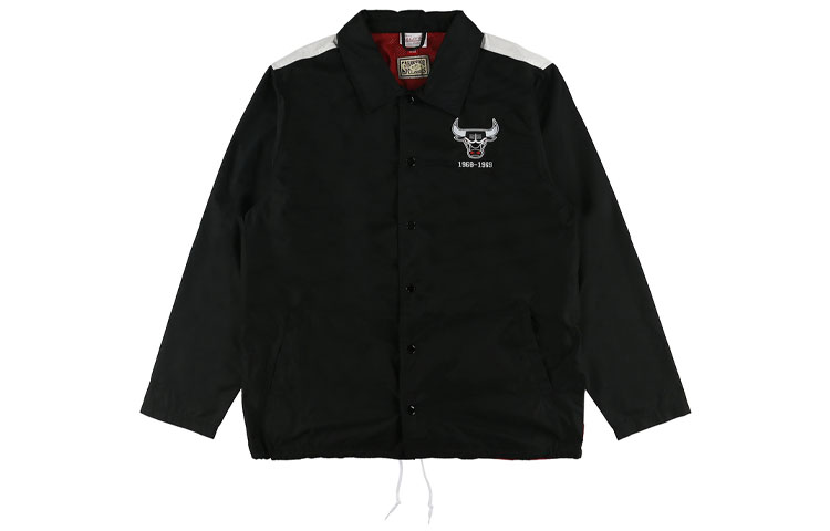 Mitchell Ness Mitchell & Ness FW22 Chicago Bulls Letter Print Pullover Sweatshirt Black BMPHDP21020-CBUBLCK