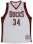Buy Mitchell Ness Mitchell & Ness Giannis Antetokounmpo Bucks 13-14 Retro Jersey White Unisex. AJY45681-MBU13GANWHIT