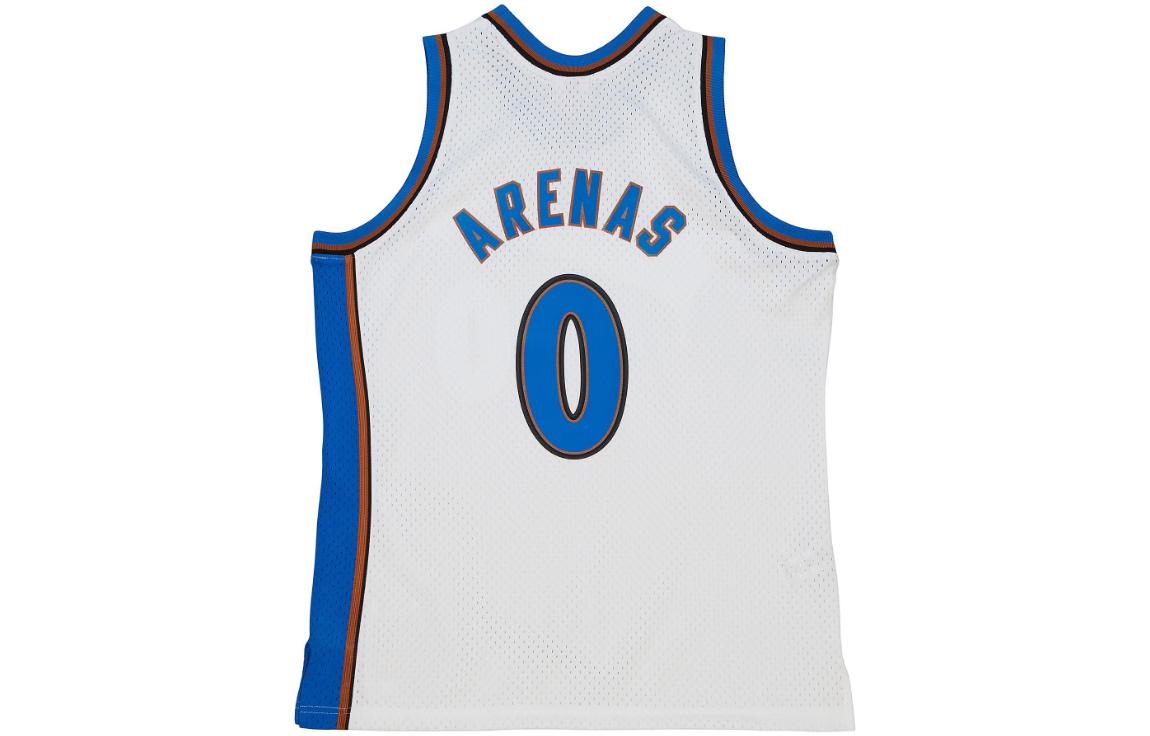 Lookbook Camiseta Blanca Hombre Mitchell & Ness Gilbert Arenas Wizards 2004-05. SMJY6664-WWI04GARWHIT
