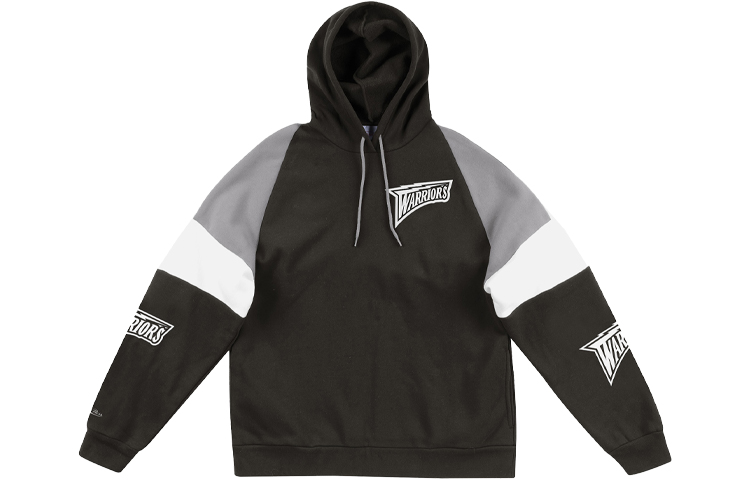 Mitchell Ness Mitchell & Ness Golden State Warriors Patchwork Hoodie Black FPHDDA19007-GSWBKWH