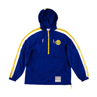 Mitchell Ness Mitchell & Ness Golden State Warriors Logo Hoodie Jacket Unisex Blue OJPO5033-GSWYYPPPROYA