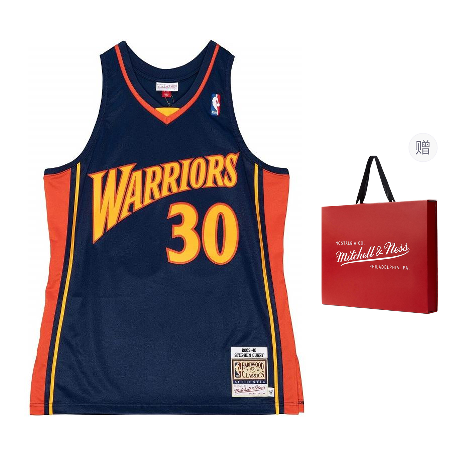 Mitchell Ness Mitchell & Ness Golden State Warriors Curry #30 Retro Basketball Jersey Navy. AJY4GS18084-GSWNAVY09SCU