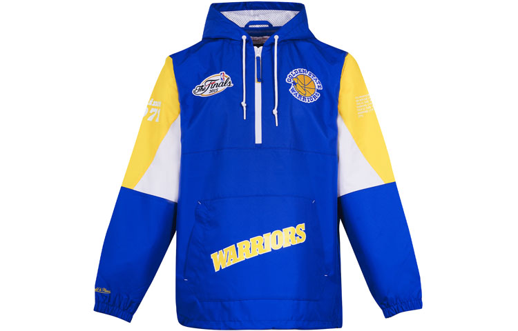 Mitchell Ness Mitchell & Ness Golden State Warriors Patchwork Hoodie Black FPHDDA19007-GSWBKWH