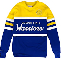 Mitchell Ness Mitchell & Ness Golden State Warriors Retro Patchwork Pullover Hoodie Blue Men FCNKDA18014-GSWROYA Mitchell Ness Mitchell & Ness Golden State Warriors Retro Patchwork Pullover Hoodie Blue Men FCNKDA18014-GSWROYA