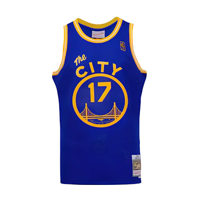 Mitchell Ness Mitchell & Ness Golden State Warriors Chris Mullin #17 Retro Basketball Jersey. SMJY3147-GSW96CMUROYA