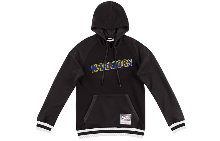 Mitchell Ness Mitchell & Ness Golden State Warriors Retro Logo Hoodie Blue HDLSAJ18004-GSWRYHT1