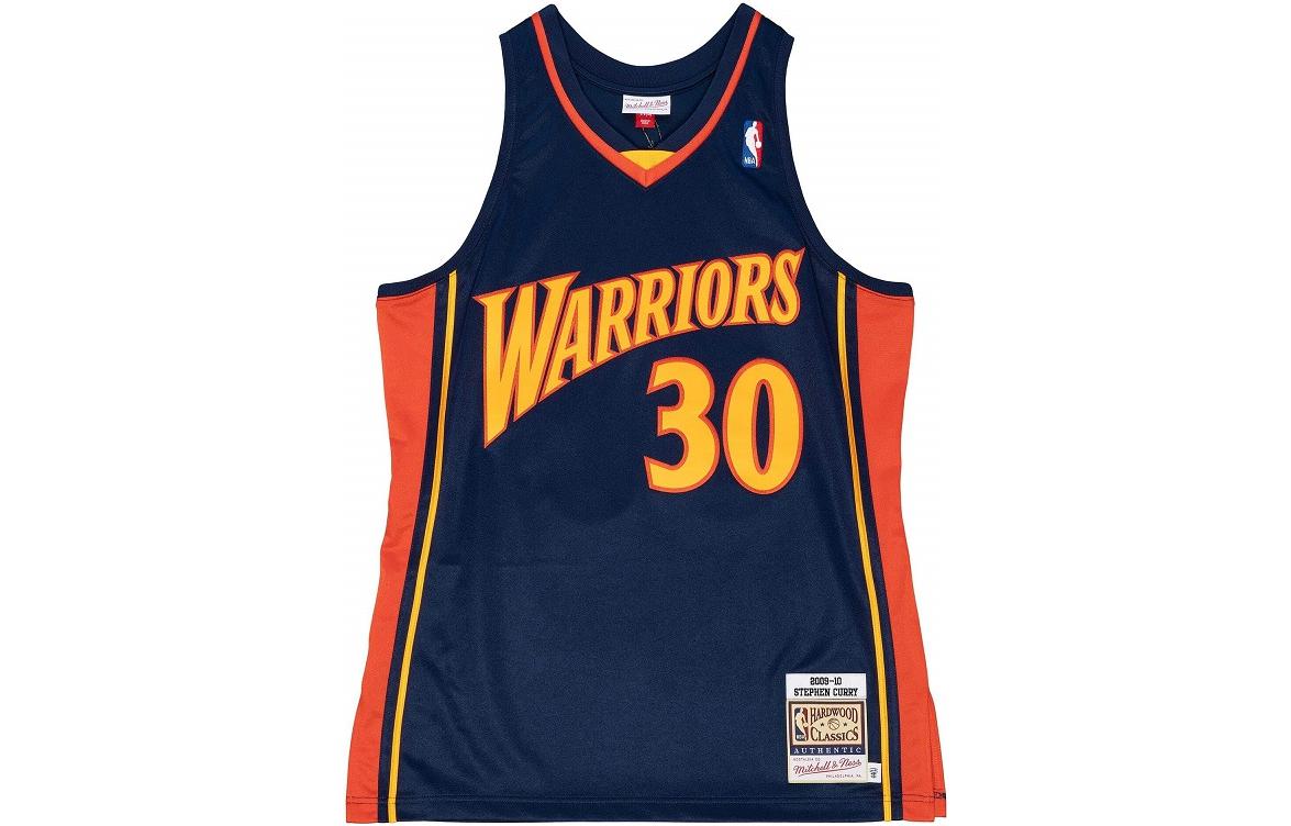 Mitchell Ness Mitchell & Ness Golden State Warriors Curry #30 Retro Basketball Jersey Navy. AJY4GS18084-GSWNAVY09SCU 圖 2