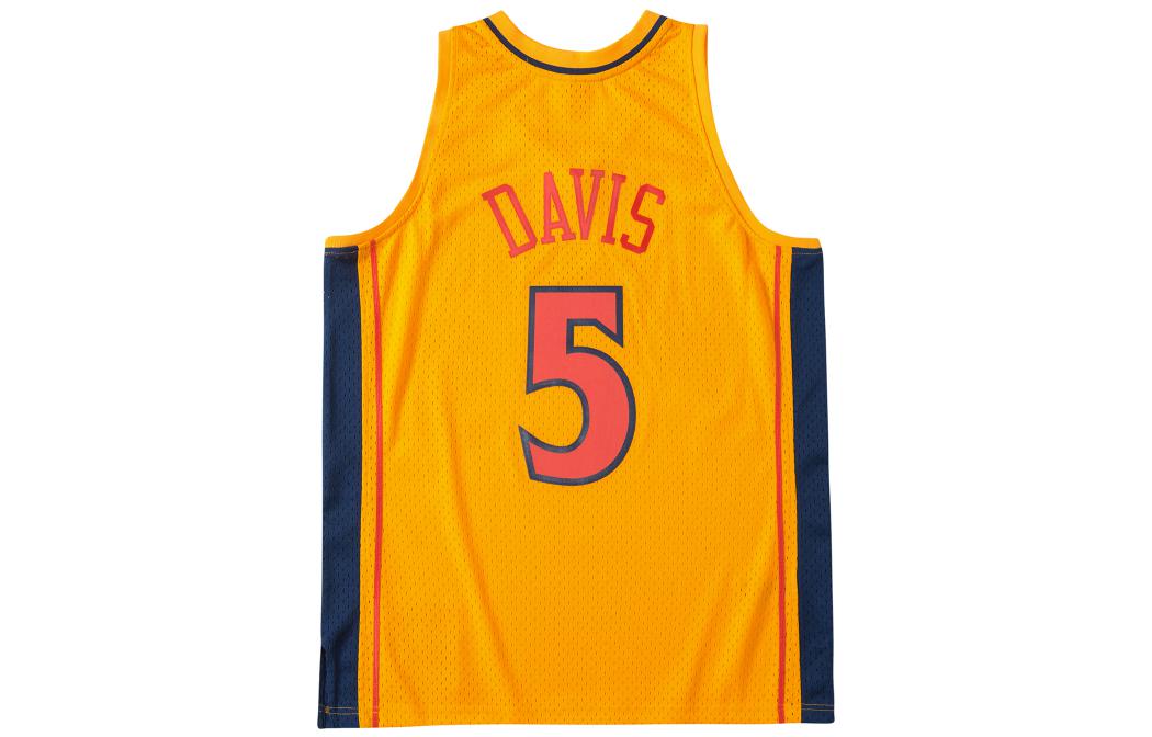 Lookbook Mitchell & Ness 金州勇士隊 Baron Davis #5 06-07 復古球衣 黃色 SMJYGS20135-GSWYELL06BDV