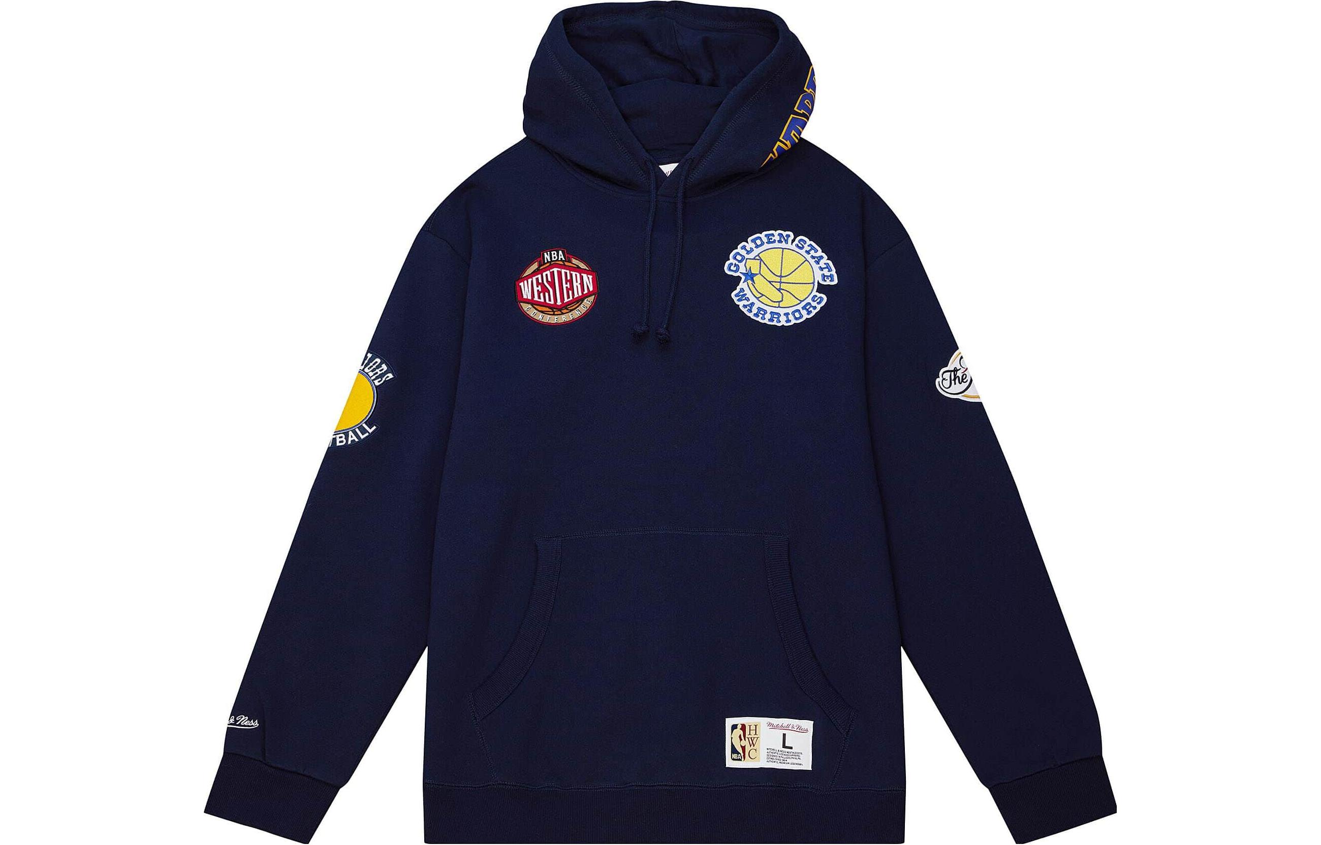 Mitchell Ness Mitchell & Ness Graphic Print Black Hoodie Long Sleeve Pullover FPHD5940-DNUYYPPPBLCK