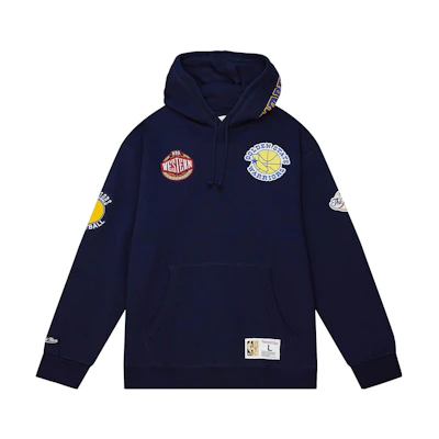 Mitchell Ness Mitchell & Ness Graphic Print Black Hoodie Long Sleeve Pullover FPHD5940-DNUYYPPPBLCK