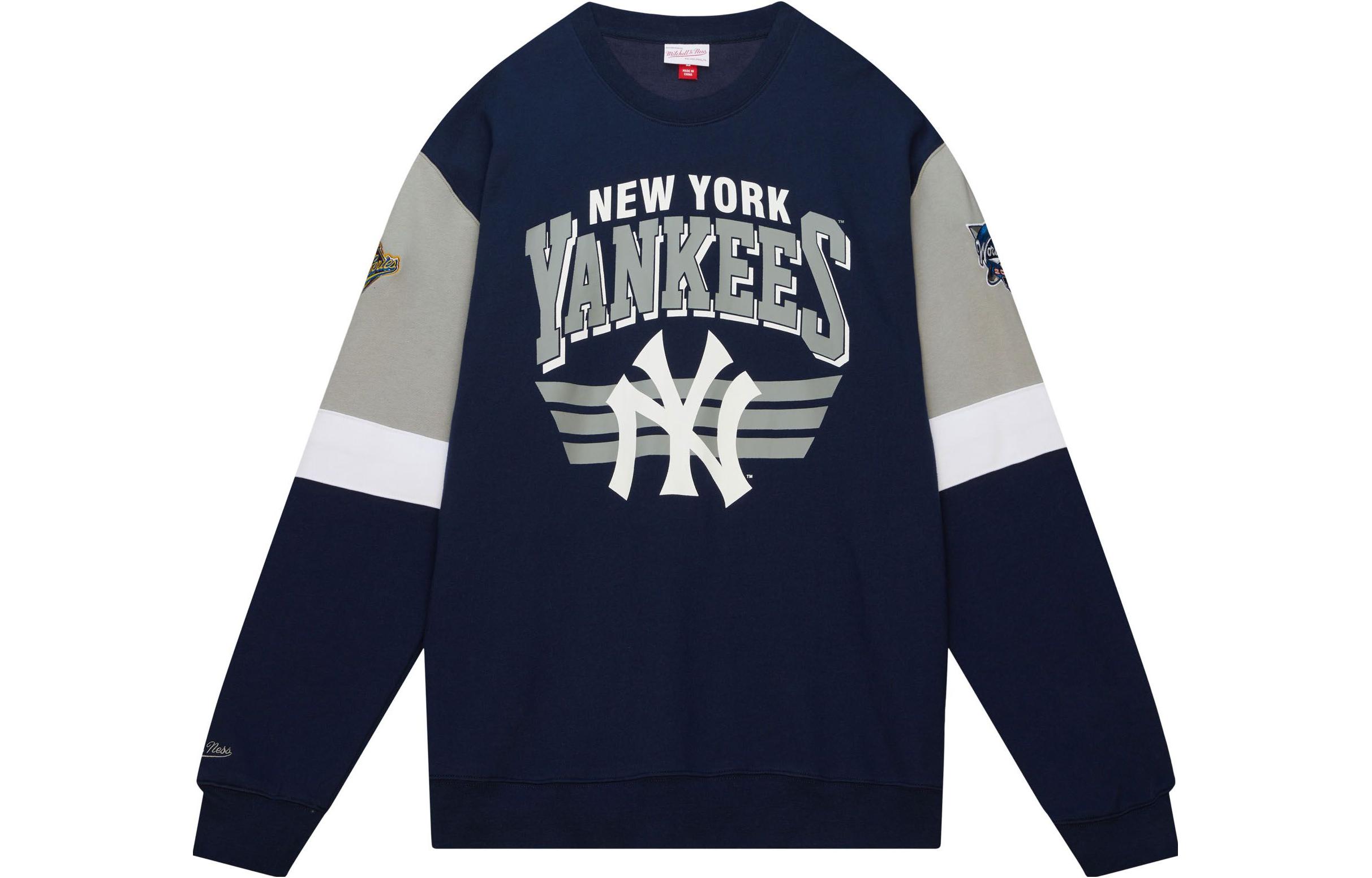 Mitchell Ness Mitchell & Ness Graphic Print Crewneck Casual Loose Sweatshirt Green Mens FCPO5512-FAMYYPPPBUGN