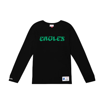Mitchell Ness Mitchell & Ness Graphic Print Crewneck Pullover Sweatshirt Black () TCRW1227-PEAYYPPPBLCK